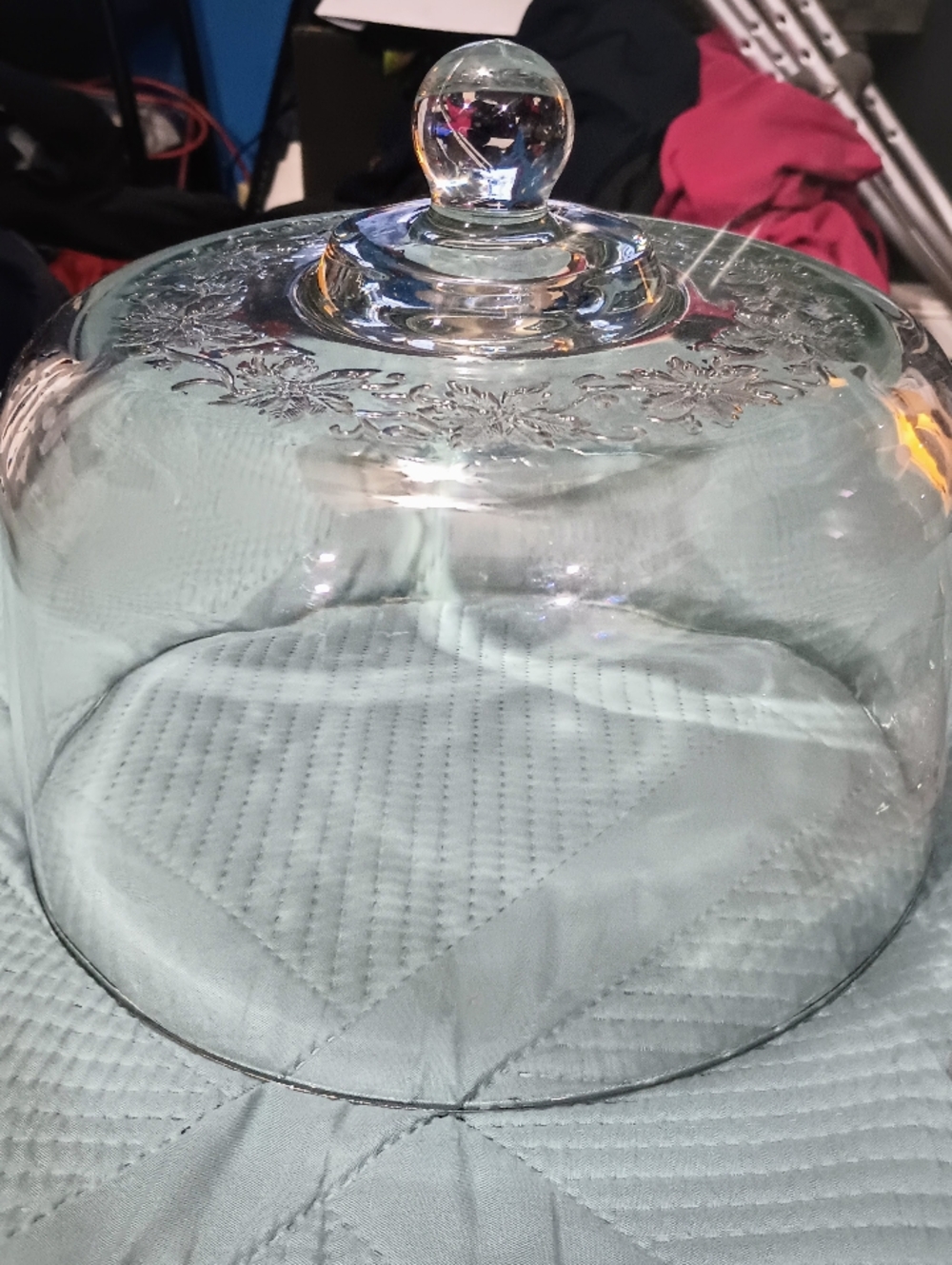 ‼️🚫 Princess House Fantasia Crystal Cake Dome Only – Replacement Lid/Punch Bowl